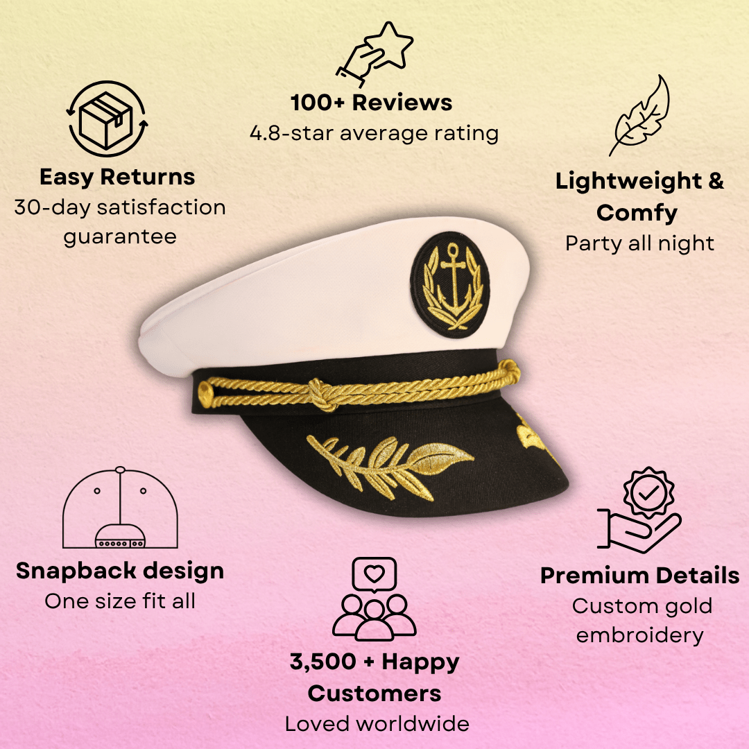 Trippy Captain Hat Classic Captain Hat