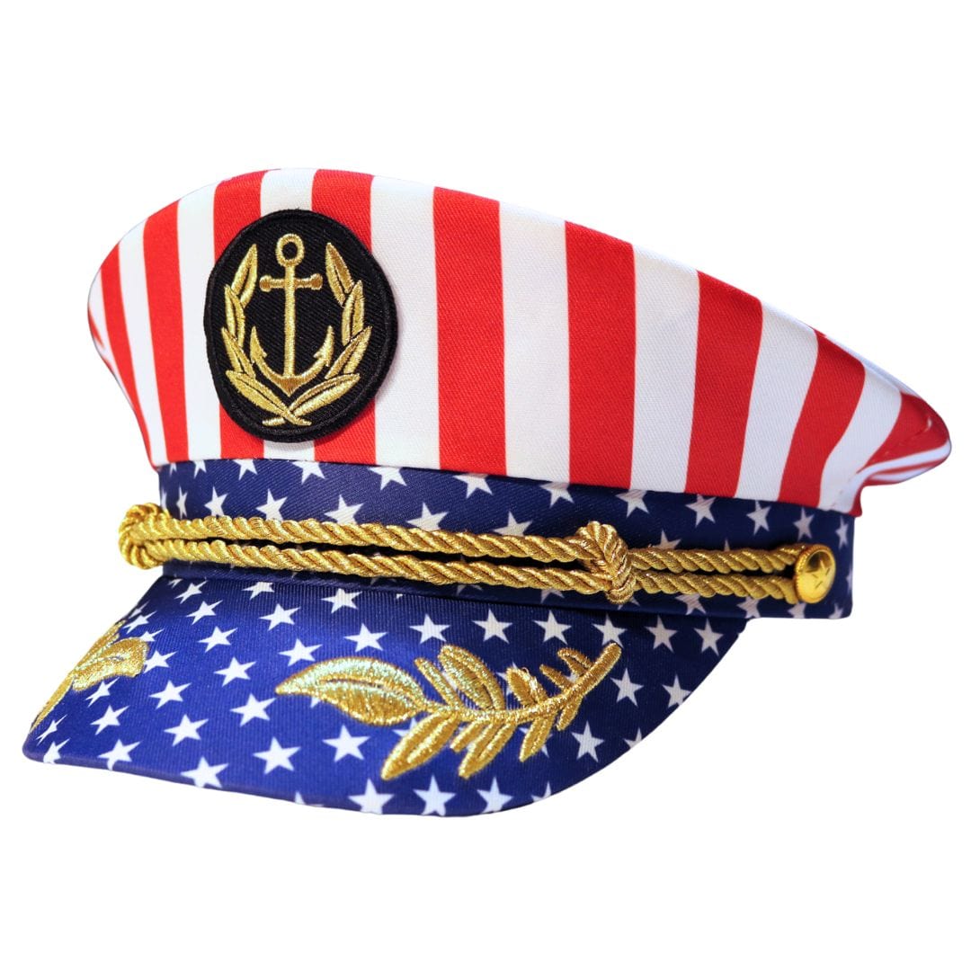 Trippy Captain Hat Merica Captain hat