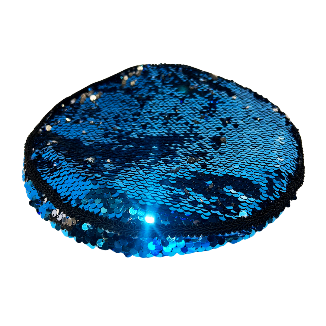 Blue/Silver Sequin Captain Hat- PRE-ORDER