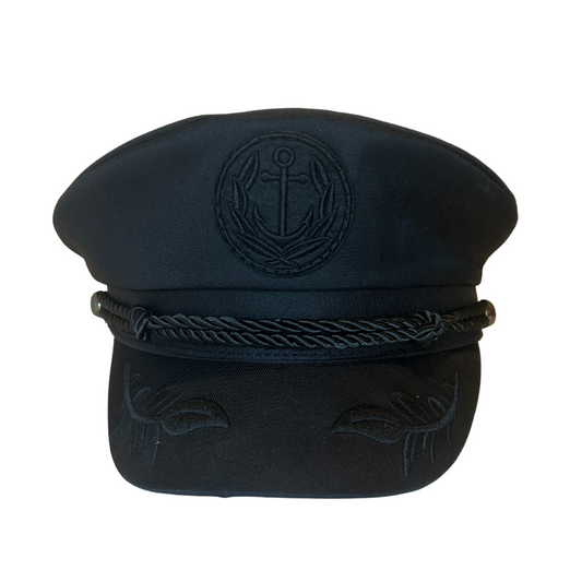 Blacked Out Captain Hat- PRE-ORDER