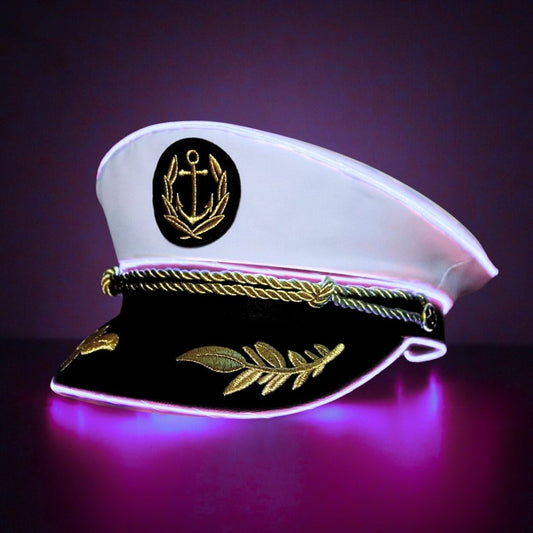 Neon Captain- Pink LED Light Up Hat