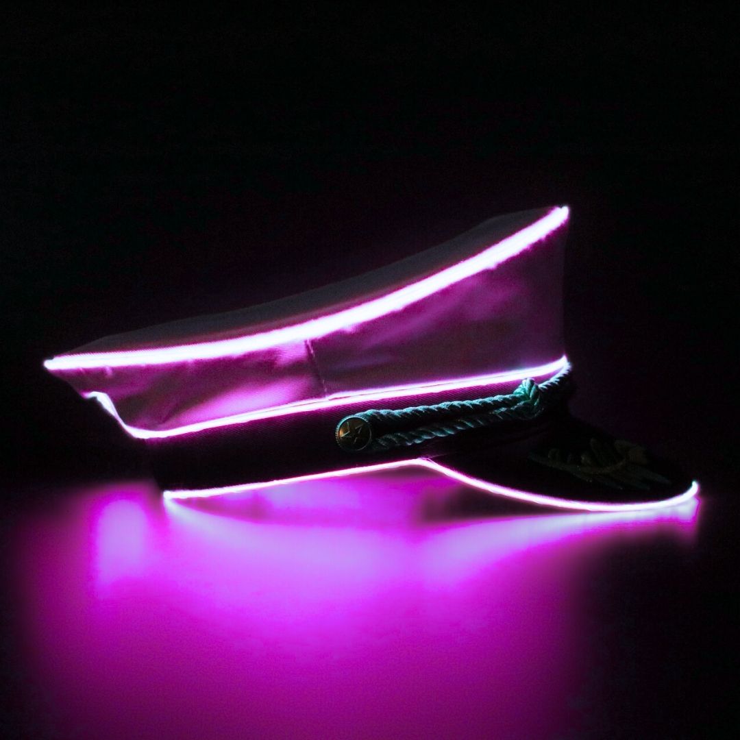 Neon Captain- Pink LED Light Up Hat