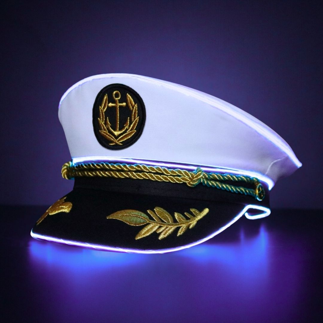 Neon Captain- Purple LED Light Up Hat