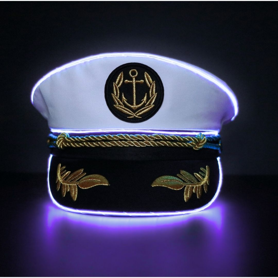 Neon Captain- Purple LED Light Up Hat