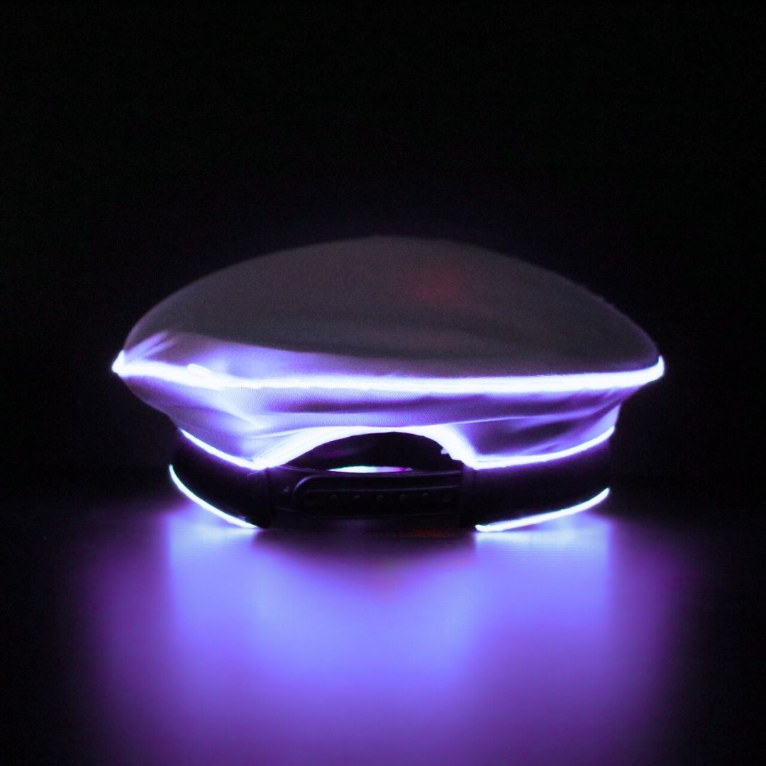 Neon Captain- Purple LED Light Up Hat