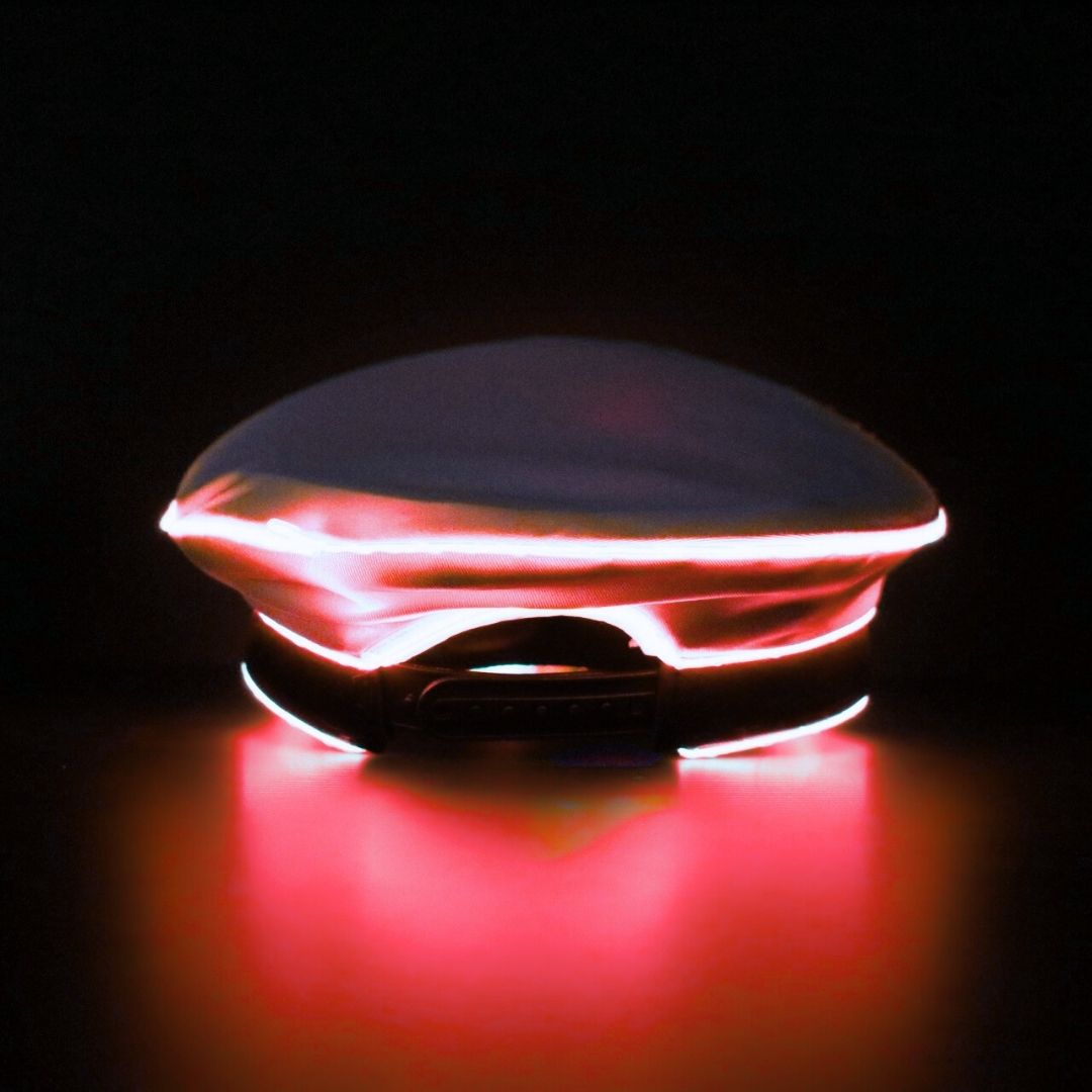 Neon Captain- Red LED Light Up Hat
