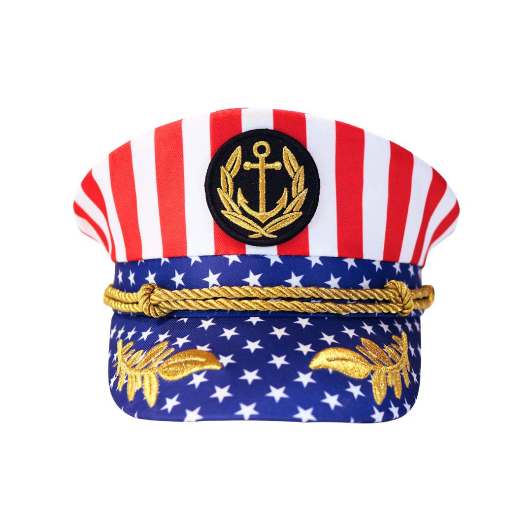 american flag captain hat