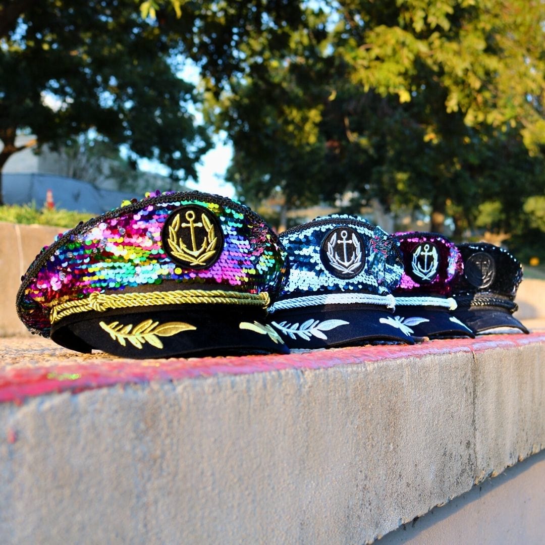 Trippy Captain Disco Captain-Sequin Hat