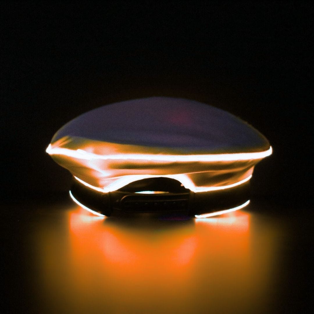 Trippy Captain Hat Neon Captain- Orange LED Light Up Hat