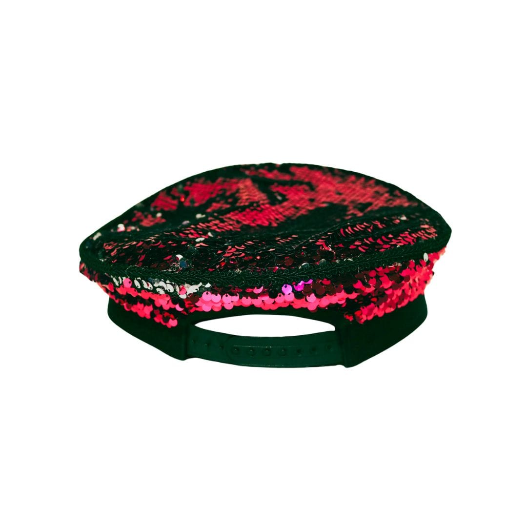 Trippy Captain Pink/Silver Sequin Captain Hat- PRE-ORDER