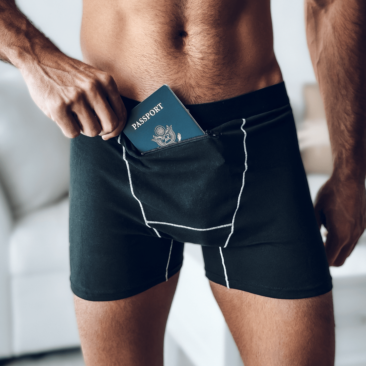 Trippy Captain Stash Briefs - hidden pocket boxer briefs