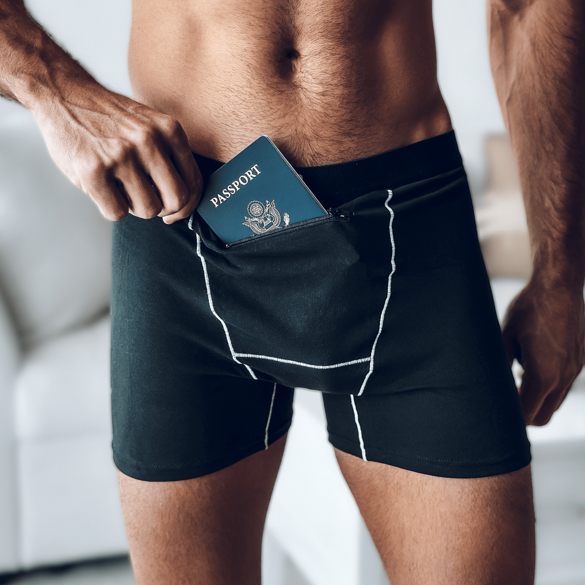 Trippy Captain Stash Briefs - hidden pocket boxer briefs